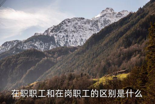 在崗，什么叫在崗職工