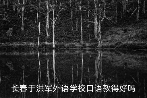 長春于洪軍外語學?？谡Z教得好嗎