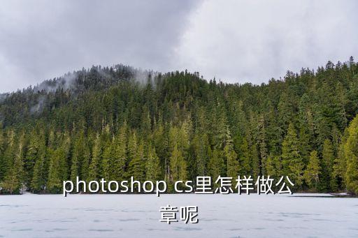 ps做公章，如何在photoshop中制做公章