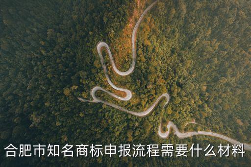 合肥市知名商標(biāo)申報流程需要什么材料