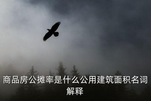 商品房公攤率是什么公用建筑面積名詞解釋