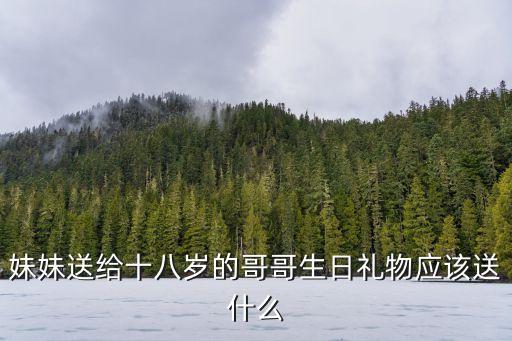 妹妹送給十八歲的哥哥生日禮物應(yīng)該送什么