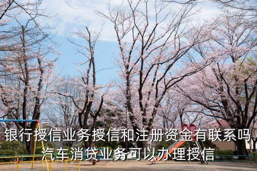 銀行授信業(yè)務(wù)授信和注冊資金有聯(lián)系嗎汽車消貸業(yè)務(wù)可以辦理授信