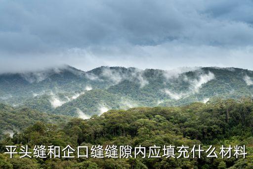 平頭縫和企口縫縫隙內(nèi)應(yīng)填充什么材料