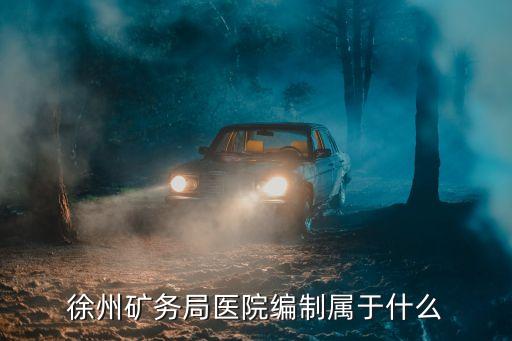 徐州礦務局醫(yī)院編制屬于什么