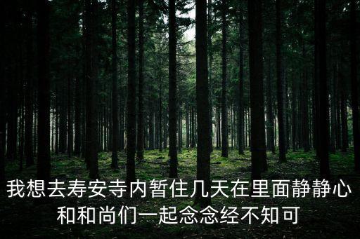 壽安寺，關(guān)于寺廟的問題