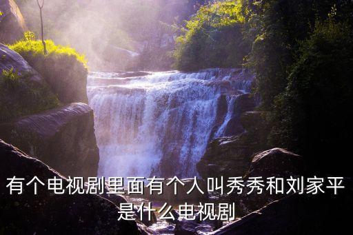 有個電視劇里面有個人叫秀秀和劉家平是什么電視劇