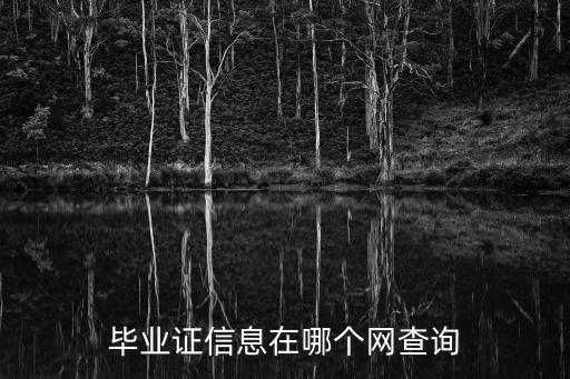 畢業(yè)證書網(wǎng)上查詢，如何上網(wǎng)查畢業(yè)證
