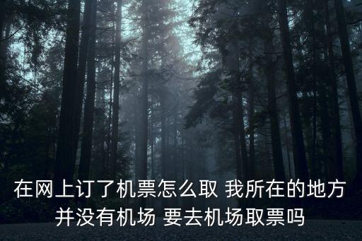 坐飛機(jī)需要取票嗎，網(wǎng)購(gòu)機(jī)票是否7天之內(nèi)必需取票