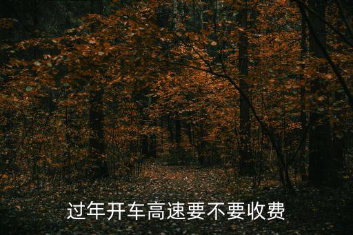 過年高速收費嗎，春節(jié)期間高速收費嗎