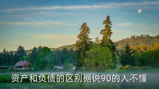 資產(chǎn)和負(fù)債的區(qū)別，資產(chǎn)和負(fù)債的區(qū)別據(jù)說(shuō)90的人不懂