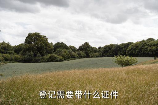 登記需要什么證件，登記需要帶什么證件