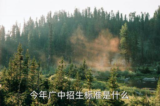 廣中，今年廣中招生標(biāo)準(zhǔn)是什么