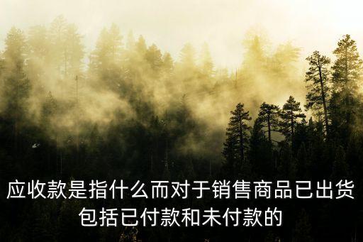 應(yīng)收款，什么是應(yīng)收款啊