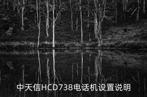 中天信HCD738電話機(jī)設(shè)置說(shuō)明