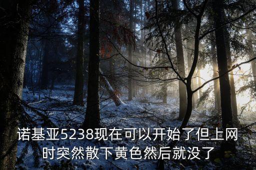 諾基亞5238現(xiàn)在可以開始了但上網(wǎng)時(shí)突然散下黃色然后就沒了