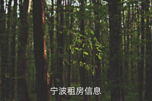 寧波房屋出租，寧波租房信息