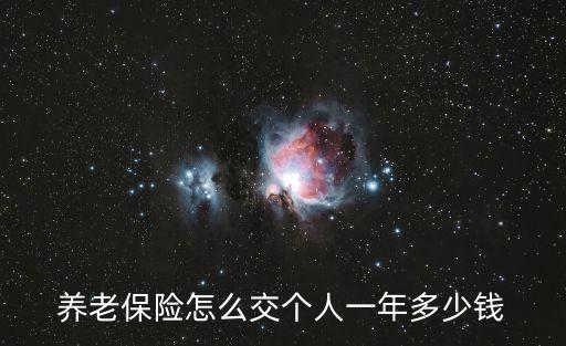 養(yǎng)老金一年交多少，養(yǎng)老保險(xiǎn)金一年要交多少哦要怎么交