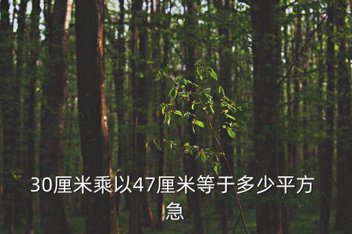 任利軍，30厘米乘以47厘米等于多少平方 急