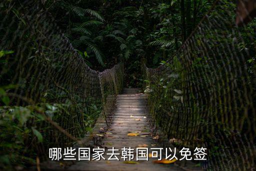 哪些國家去韓國可以免簽