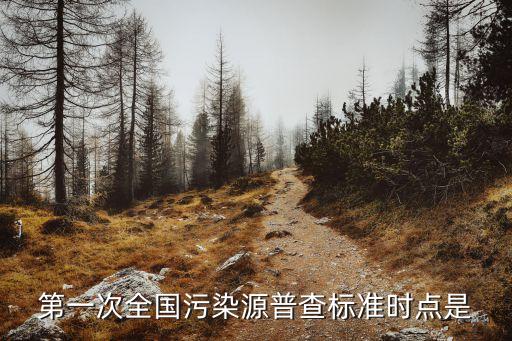 全國污染源普查，第一次全國污染源普查標(biāo)準(zhǔn)時點(diǎn)是