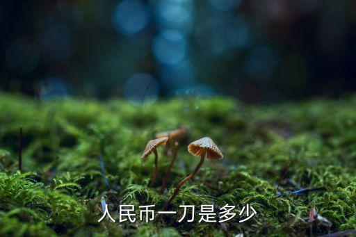 人民幣一刀是多少