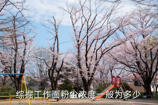 綜掘工作面粉塵濃度一般為多少