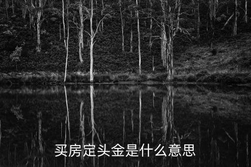 買(mǎi)房定頭金是什么意思