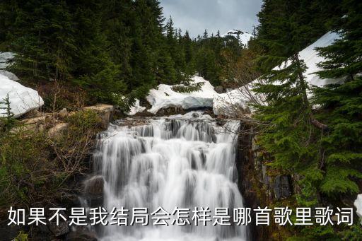 如果不是我，如果不是我結局會怎樣是哪首歌里歌詞