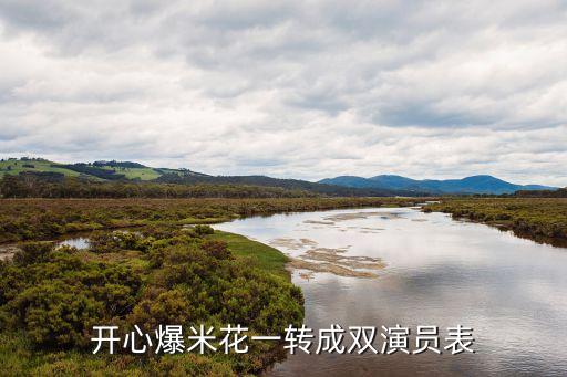 開心爆米花一轉(zhuǎn)成雙演員表