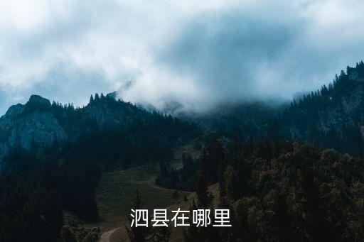 宿州泗縣，泗縣在哪里
