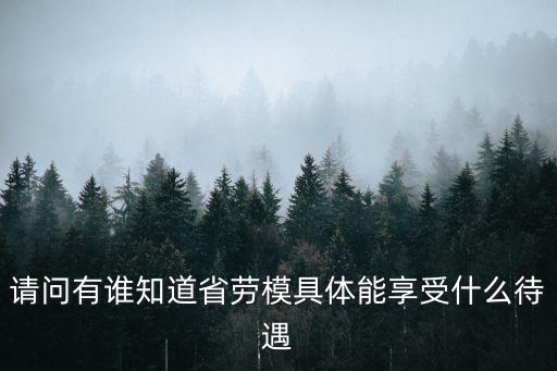 省勞模有什么待遇，省部級(jí)勞模享受何種待遇