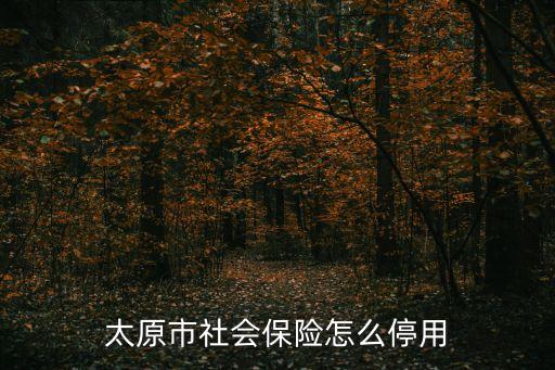 太原市社會(huì)保險(xiǎn)怎么停用