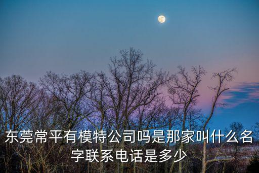 東莞常平有模特公司嗎是那家叫什么名字聯(lián)系電話是多少