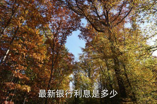 最新銀行利息是多少