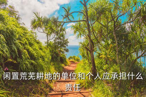 棄耕拋荒，如何處理棄耕拋荒的承包土地