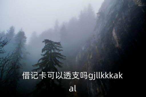 借記卡可以透支嗎gjllkkkakal