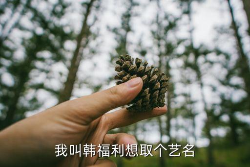 韓福利，我叫韓福利想取個藝名