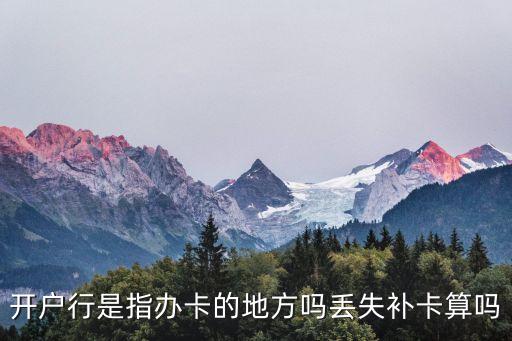 開戶行是指辦卡的地方嗎丟失補卡算嗎