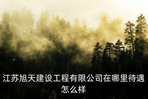 江蘇旭天建設(shè)工程有限公司在哪里待遇怎么樣
