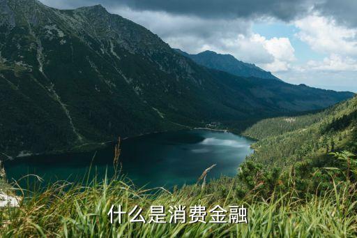消費(fèi)金融，捷信公司所說的消費(fèi)金融是什么呀