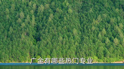 廣金有哪些熱門專業(yè)