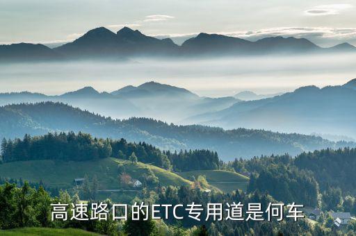 ETC專用車道，ETC專用車道指什么