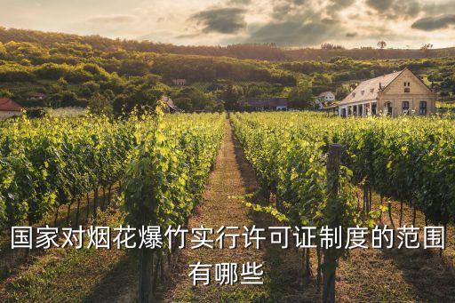 煙花爆竹經(jīng)營(yíng)許可，國(guó)家對(duì)煙花爆竹實(shí)行許可證制度的范圍有哪些
