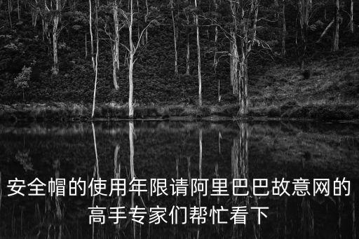 安全帽的使用年限請阿里巴巴故意網(wǎng)的高手專家們幫忙看下