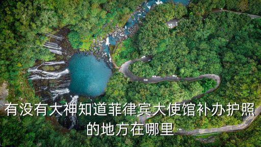 有沒有大神知道菲律賓大使館補(bǔ)辦護(hù)照的地方在哪里