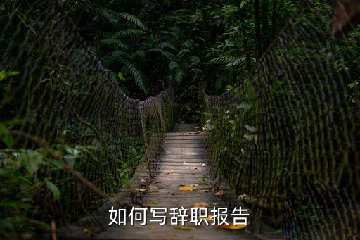 如何寫辭職報告