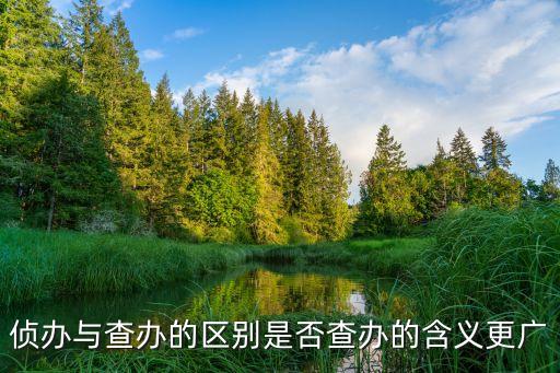 偵辦與查辦的區(qū)別是否查辦的含義更廣