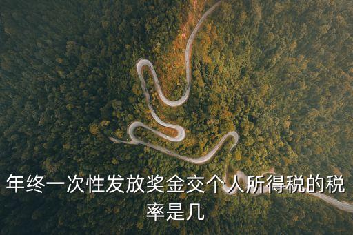 年終一次性發(fā)放獎金交個人所得稅的稅率是幾