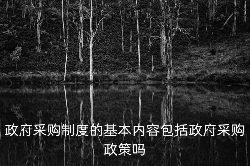 政府采購(gòu)制度的基本內(nèi)容包括政府采購(gòu)政策嗎